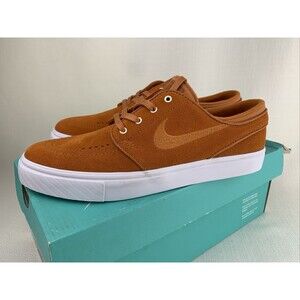 Nike SB Zoom STEFAN JANOSKI‎ Skate Shoes 333824-887 Orange White Mens 7 New!